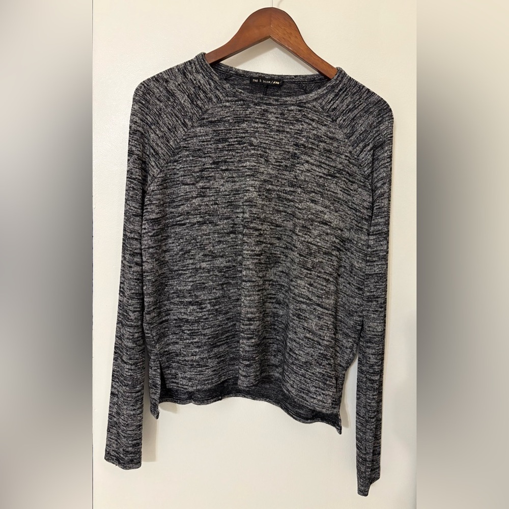 rag & bone /Jean Gray Marled Knit Crew Neck Sweater Top Size: XS Soft